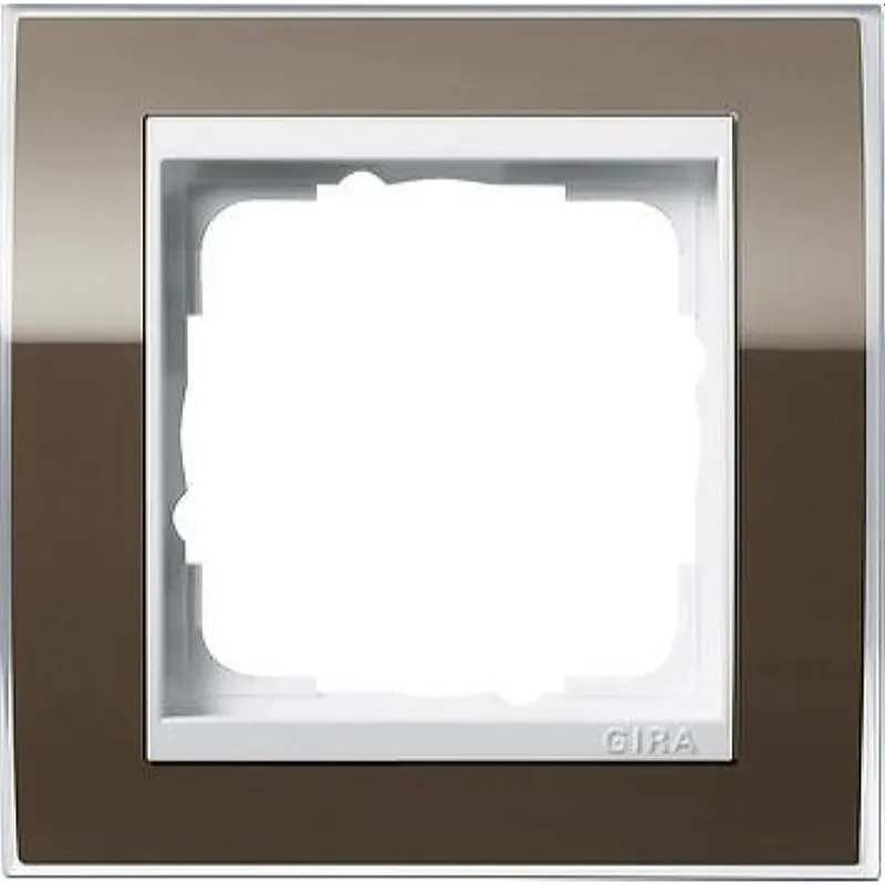 Gira Rahmen 0211763 1fach + ZR rw Event Klar Braun