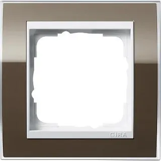 Gira Rahmen 0211763 1fach + ZR rw Event Klar Braun