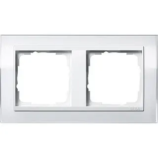 Gira Rahmen 0212723 2fach + ZR rw Event Klar weiss