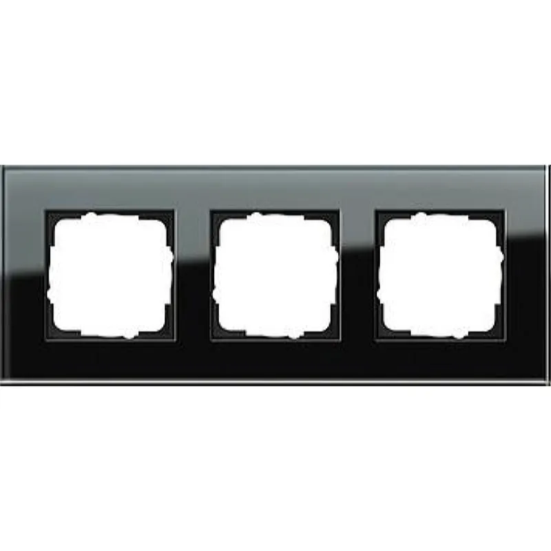 Gira Rahmen 021305 3fach Esprit Glas schwarz