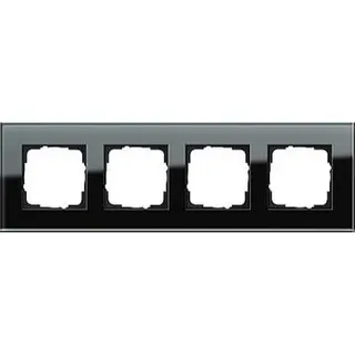 Gira Rahmen 021405 4fach Esprit Glas schwarz