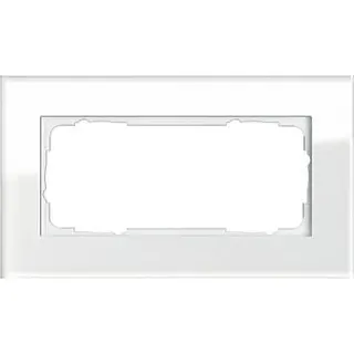 Gira Rahmen 100212 2fach o.M. Esprit Glas weiss