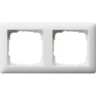 Gira Rahmen 021204 2fach Standard 55 reinweiss matt
