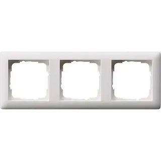 Gira Rahmen 021304 3fach Standard 55 reinweiss matt