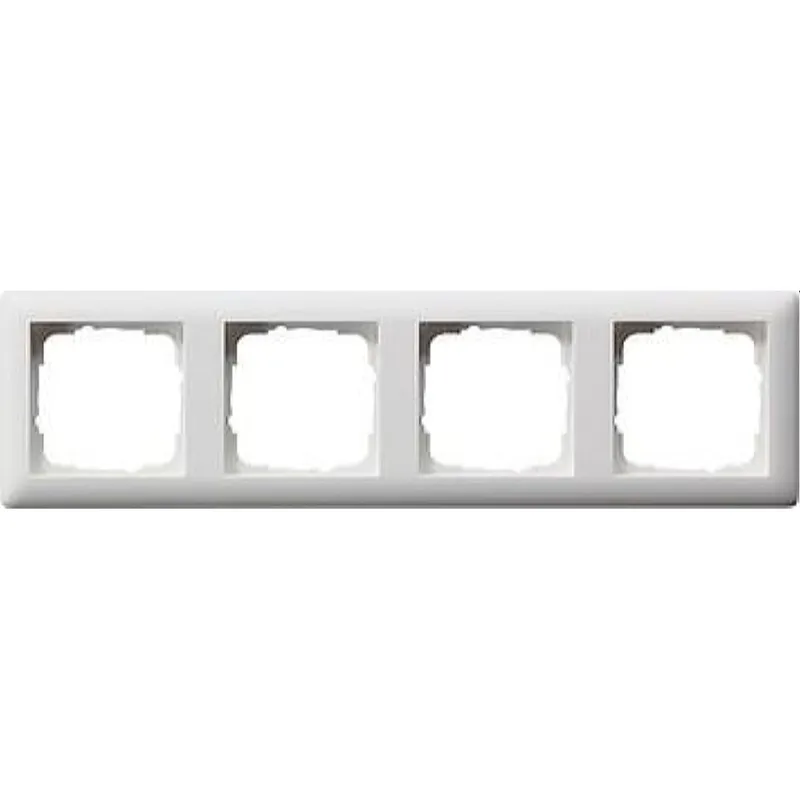 Gira Rahmen 021404 4fach Standard 55 reinweiss matt