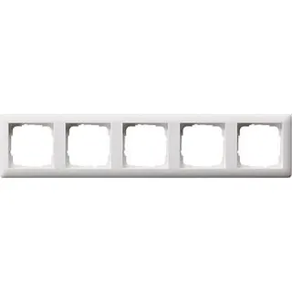Gira Rahmen 021504 5fach Standard 55 reinweiss matt
