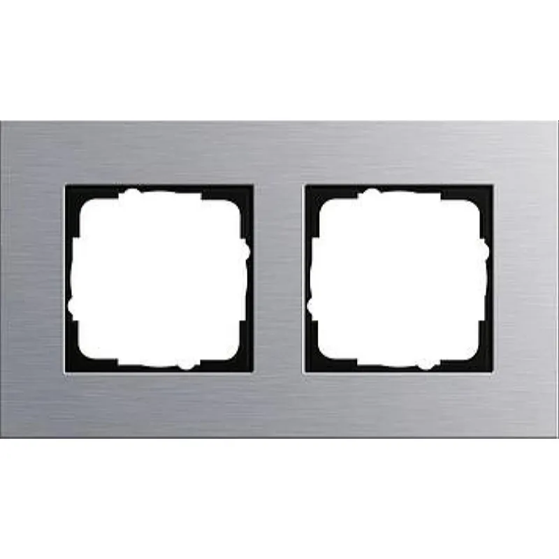 Gira Rahmen 021217 2fach Esprit Aluminium