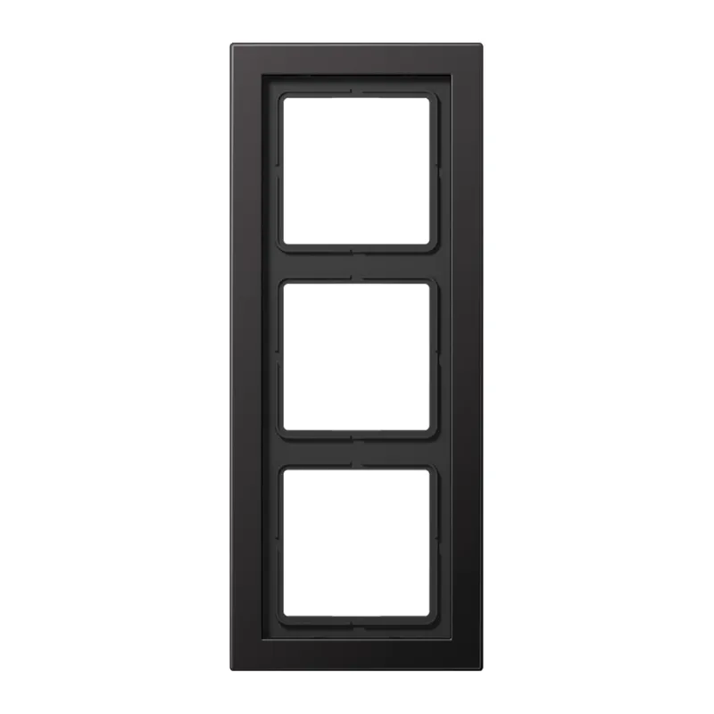 Jung Rahmen 3fach, Aluminium lackiert, LS-DESIGN, dark (lackiertes Aluminium) ALD2983D