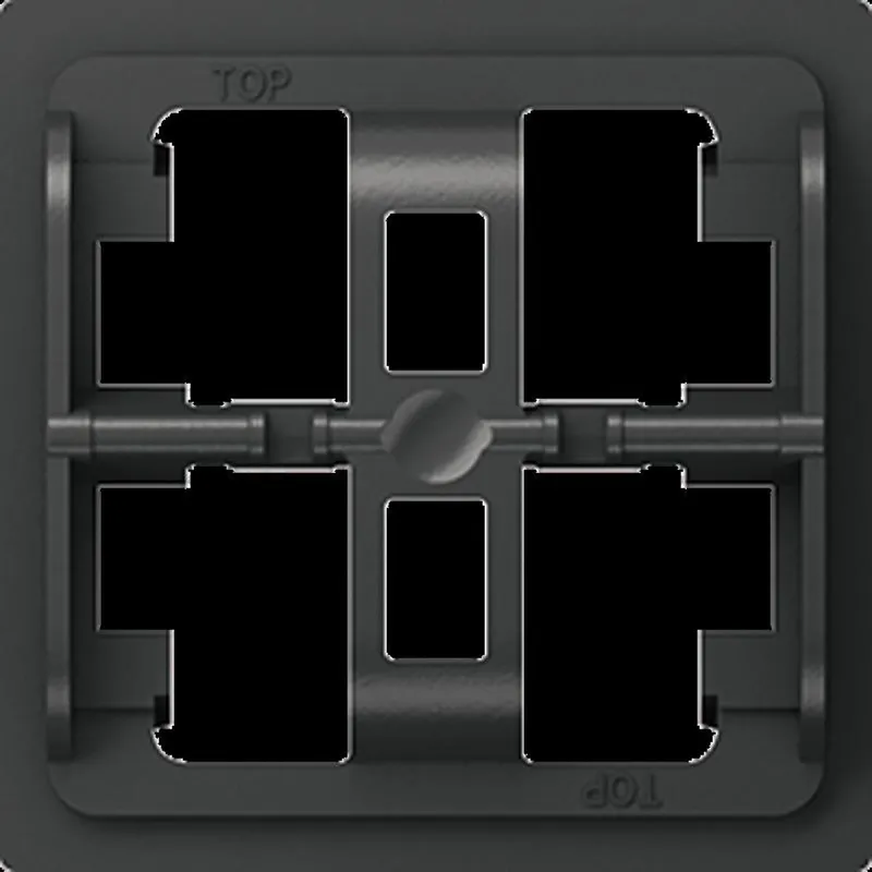 Jung Halteplatte 3fach, Serie A, schwarz A93HP