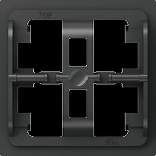 Jung Halteplatte 3fach, Serie A, schwarz A93HP