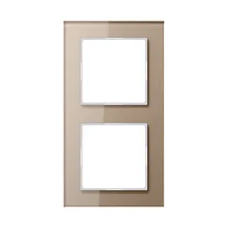 Jung Glasrahmen 2fach, Glas, A CREATION, champagner AC582GLCH