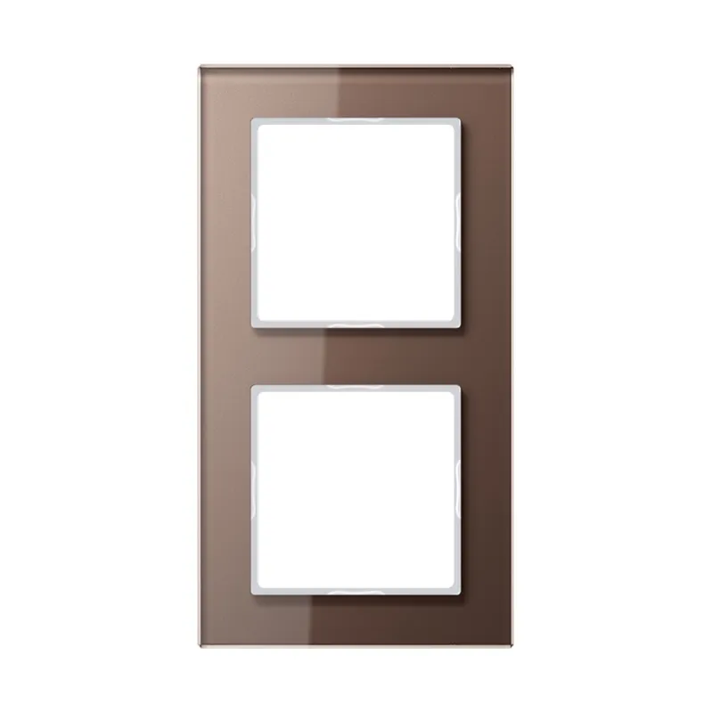 Jung Glasrahmen 2fach, Glas, A CREATION, mokka AC582GLMO