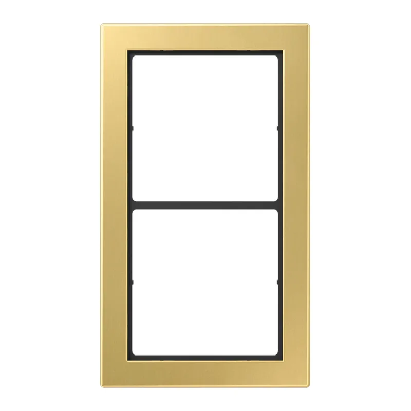 Jung Rahmen, 2-fach, FLAT DESIGN, Messing classic FDME2982C