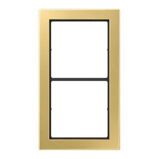 Jung Rahmen, 2-fach, FLAT DESIGN, Messing classic FDME2982C