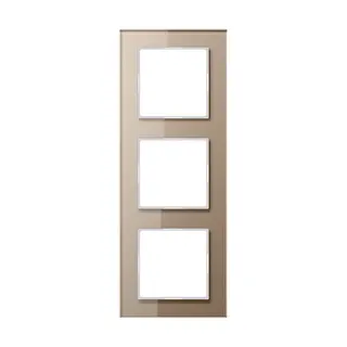 Jung Glasrahmen 3fach, Glas, A CREATION, champagner AC583GLCH