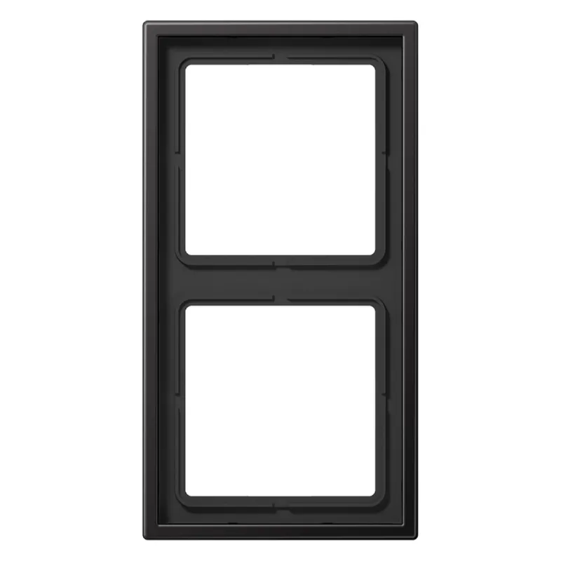 Jung Rahmen 2fach, Aluminium lackiert, LS 990, dark (lackiertes Aluminium) AL2982D