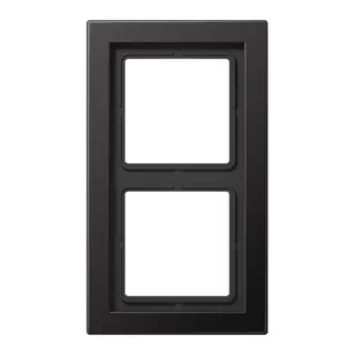 Jung Rahmen 2fach, Aluminium lackiert, LS-DESIGN, dark (lackiertes Aluminium) ALD2982D