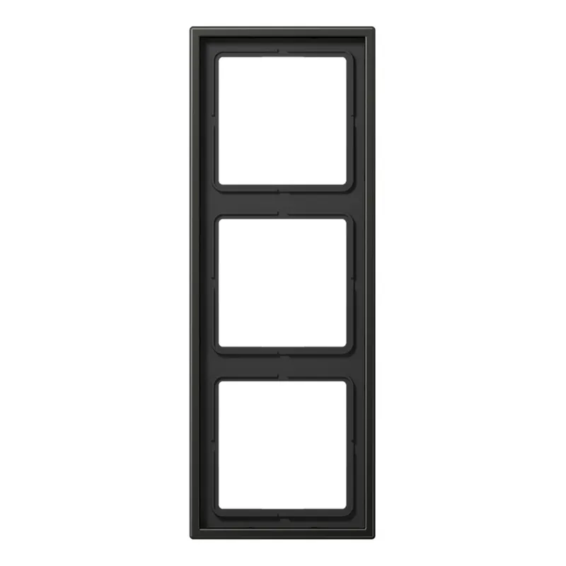 Jung Rahmen 3fach, Aluminium lackiert, LS 990, anthrazit (lackiertes Aluminium) AL2983AN