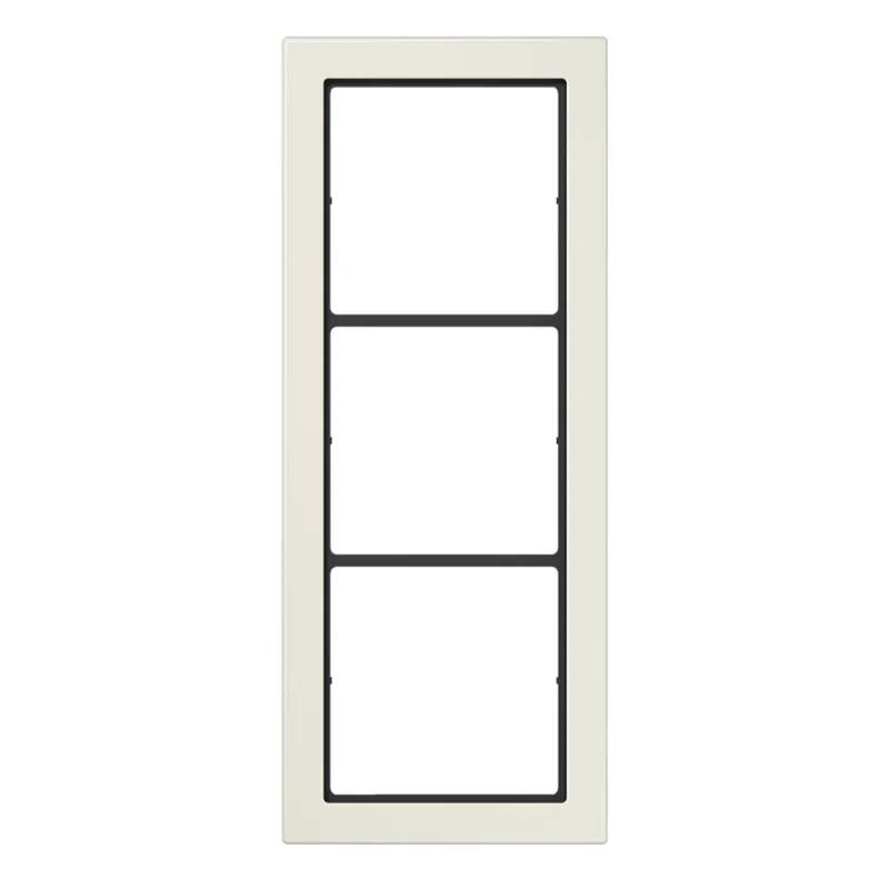 Jung Rahmen, 3-fach, FLAT DESIGN, weiß FD983W