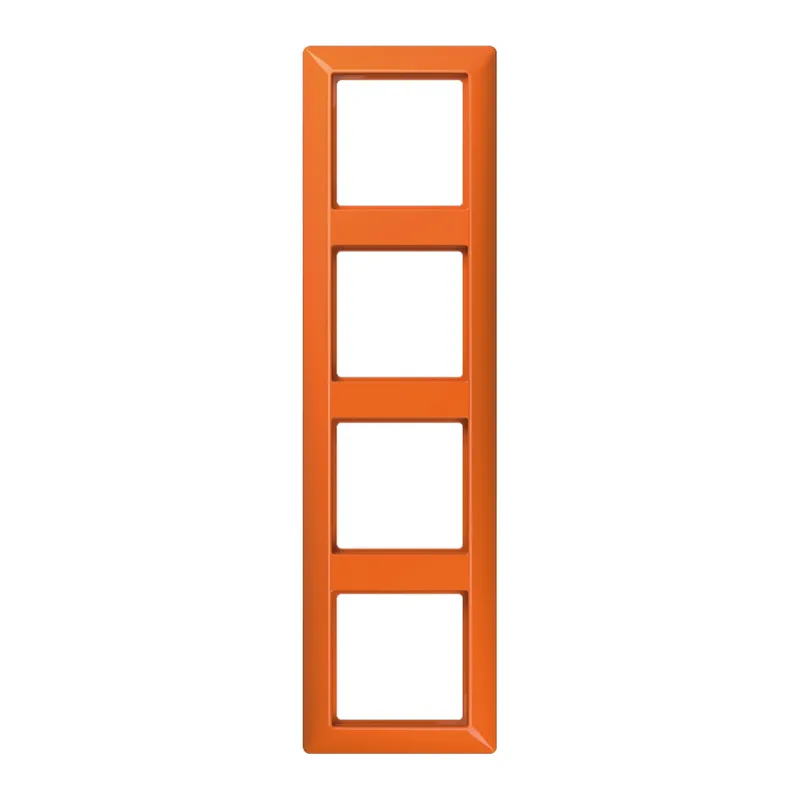 Jung Rahmen 4fach, Thermoplast, AS 500, orange (für ZSV) AS584BFO