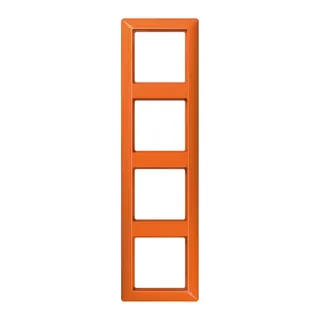 Jung Rahmen 4fach, Thermoplast, AS 500, orange (für ZSV) AS584BFO