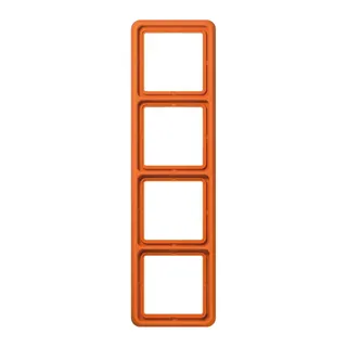 Jung Rahmen 4fach, Thermoplast, CD 500, orange (für ZSV) CD584WUO