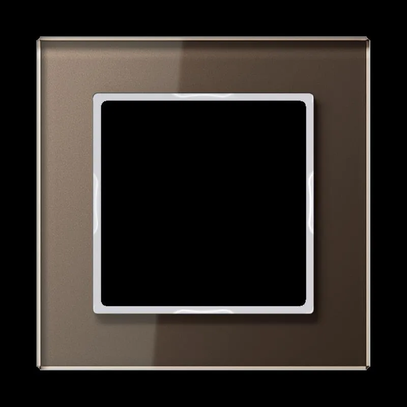 Jung Glasrahmen 1fach, Glas, A CREATION, mokka AC581GLMO