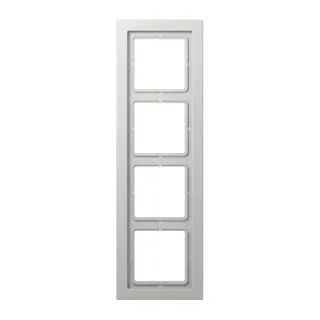 Jung Rahmen 4fach, Duroplast, LS-DESIGN, lichtgrau LSD984LG