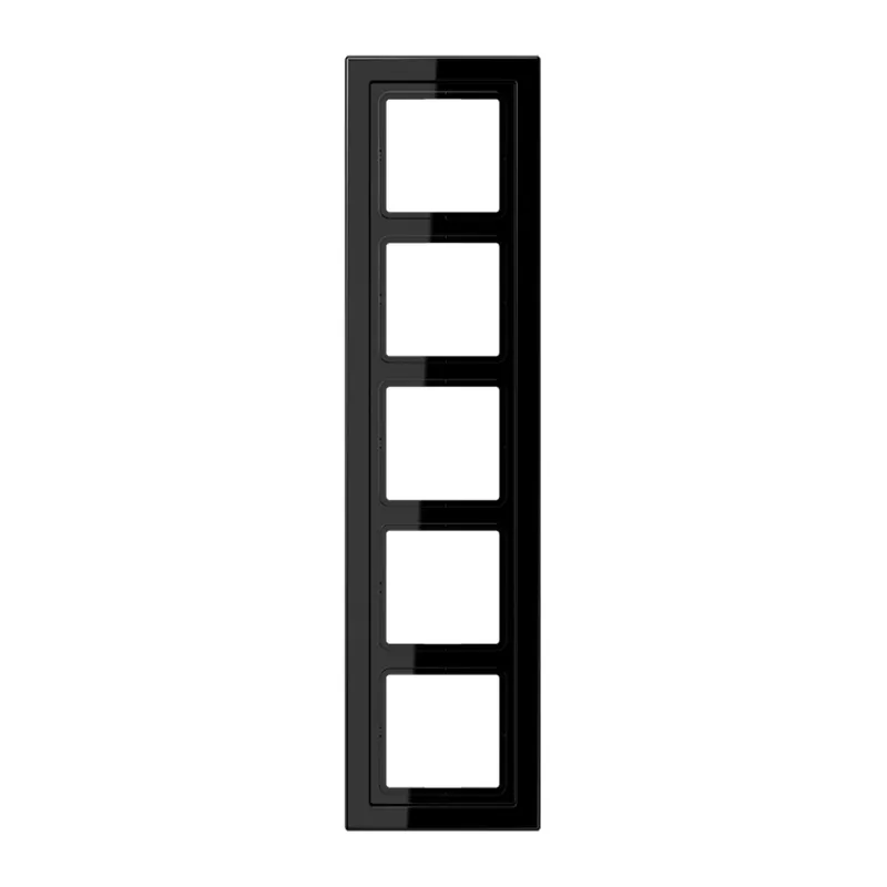 Jung Rahmen 5fach, Duroplast, LS-DESIGN, schwarz LSD985SW