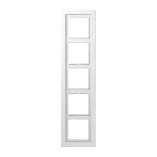 Jung Rahmen 5fach, Duroplast, LS-DESIGN, alpinweiß LSD985WW