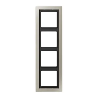 Jung Rahmen 4fach, LS-DESIGN, Edelstahl (lackiert) ESD2984-L