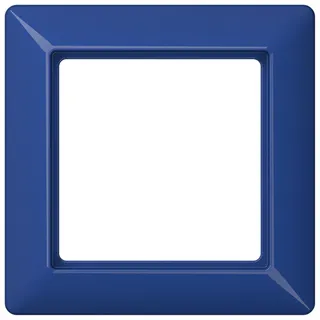 Jung Rahmen 1fach für Abdeckungen mit Glasscheibe, Thermoplast, AS 500, blau AS581GLBL