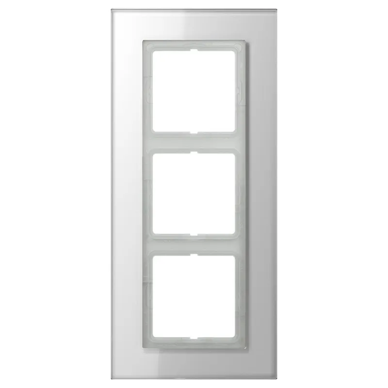 Jung Glasrahmen 3fach, Glas, LS PLUS, alpinweiß LSP983GLWW