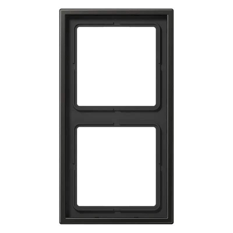 Jung Rahmen 2fach, Aluminium lackiert, LS 990, anthrazit (lackiertes Aluminium) AL2982AN