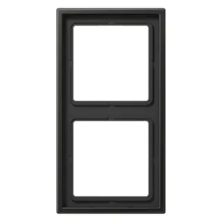 Jung Rahmen 2fach, Aluminium lackiert, LS 990, anthrazit (lackiertes Aluminium) AL2982AN