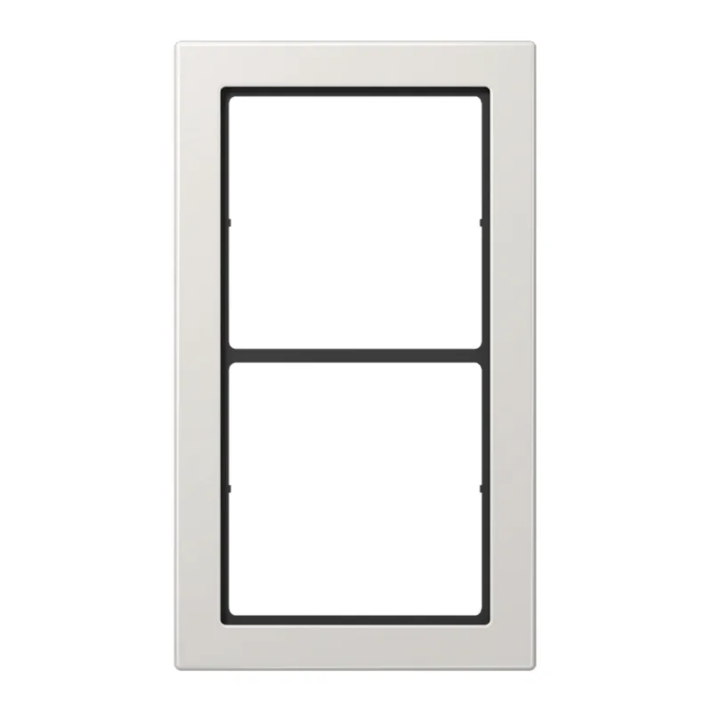 Jung Rahmen, 2-fach, FLAT DESIGN, lichtgrau FD982LG