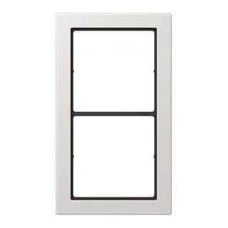 Jung Rahmen, 2-fach, FLAT DESIGN, lichtgrau FD982LG