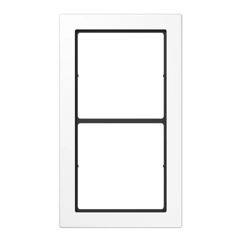 Jung Rahmen, 2-fach, FLAT DESIGN, alpinweiß FD982WW