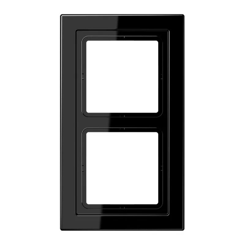 Jung Rahmen 2fach, Duroplast, LS-DESIGN, schwarz LSD982SW