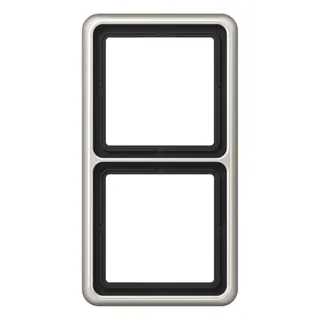 Jung Rahmen 2fach, Aluminium eloxiert, CD 500, platin CD582PT