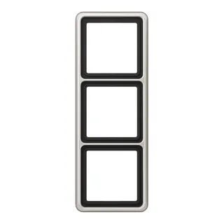 Jung Rahmen 3fach, Aluminium eloxiert, CD 500, platin CD583PT