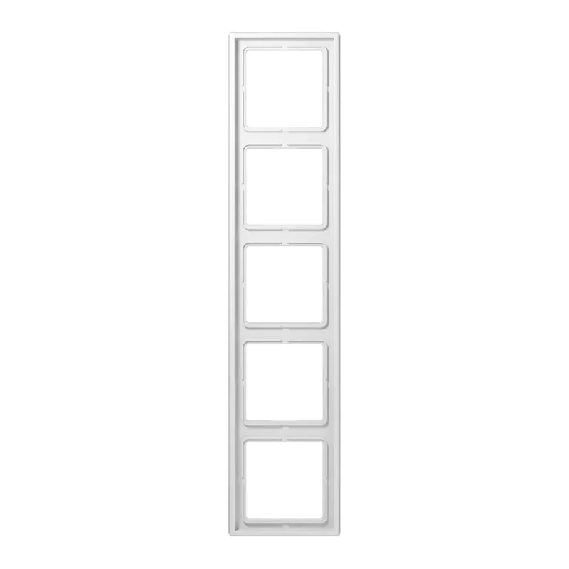 Jung Rahmen 5fach, Duroplast, LS 990, alpinweiß LS985WW