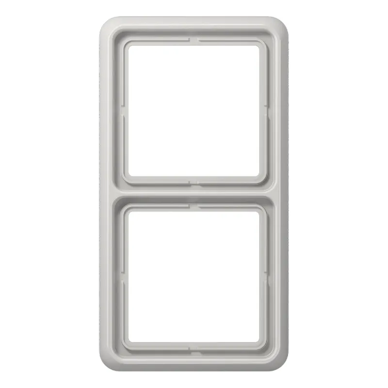 Jung Rahmen 2fach, Duroplast, CD 500, lichtgrau CD582LG
