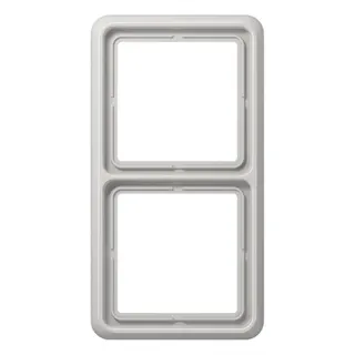 Jung Rahmen 2fach, Duroplast, CD 500, lichtgrau CD582LG