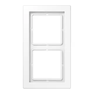 Jung Rahmen 2fach, Thermoplast, LS-DESIGN, alpinweiß LSD982BFWW