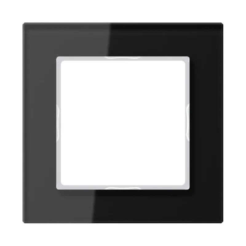 Jung Glasrahmen 1fach, Glas, A CREATION, schwarz AC581GLSW