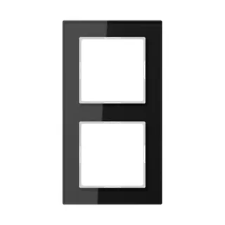Jung Glasrahmen 2fach, Glas, A CREATION, schwarz AC582GLSW