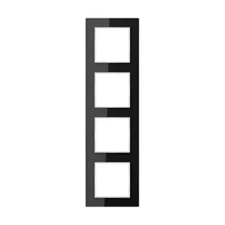 Jung Glasrahmen 4fach, Glas, A CREATION, schwarz AC584GLSW