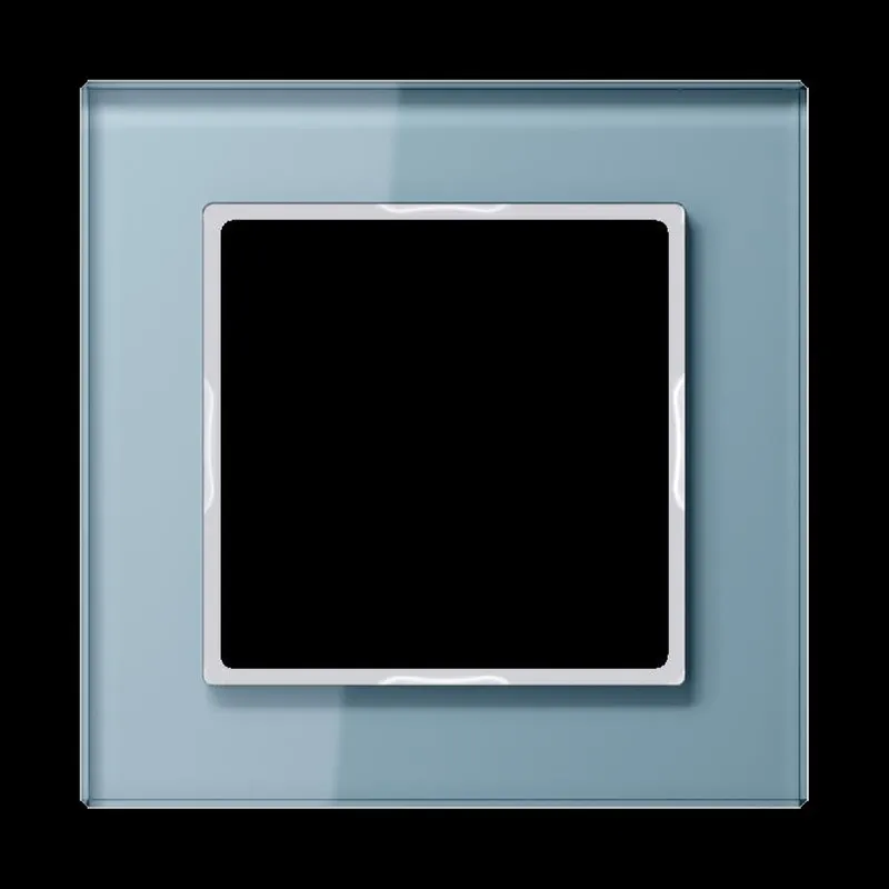 Jung Glasrahmen 1fach, Glas, A CREATION, blaugrau AC581GLBLGR