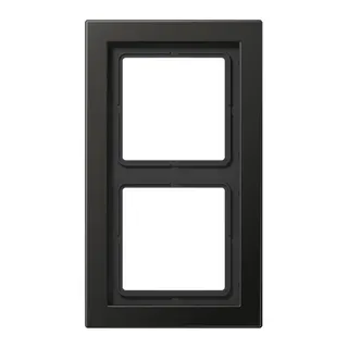 Jung Rahmen 2fach, Aluminium lackiert, LS-DESIGN, anthrazit (lackiertes Aluminium) ALD2982AN